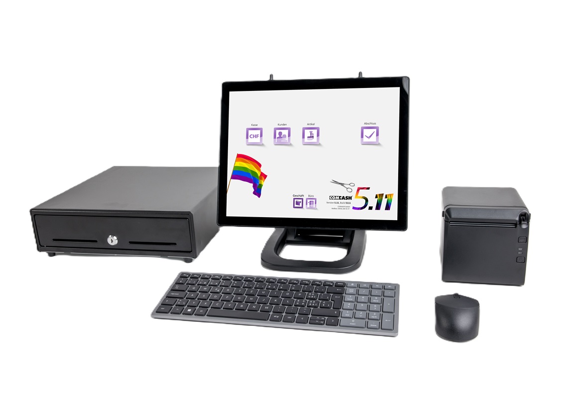 15" Komplettsystem Schwarz